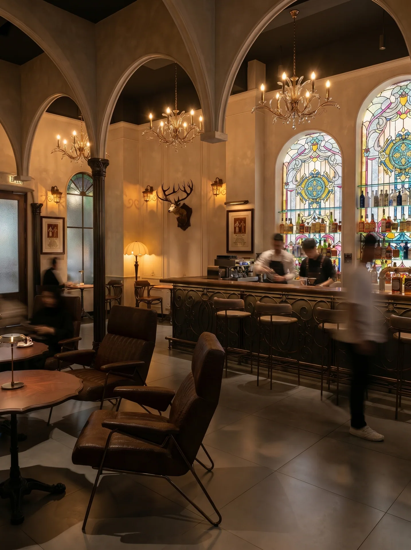 Retro European-style social lounge space project image